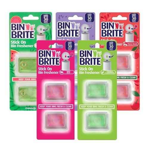 Bin Brite Stick On Bin Freshener - 2 x 5g