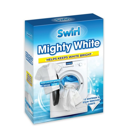 Swirl Mighty White Stain Remover & Whitener Sheets - 12 Pack