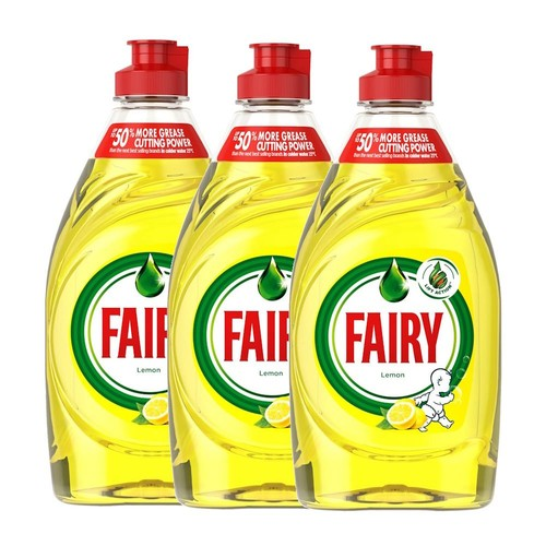 Fairy Washing Up Liquid - Lemon 320ml (3 Pack)