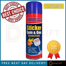 STICKER CHEWING GUM REMOVER SPRAY 250ML GEL CLEANER REMOVES ADHESIVES TAPE TAR