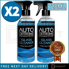 2 x AUTO EXTREME WINDSCREEN GLASS CLEANER SPRAY CAR WINDOW CLEANER 720ML TRIGGER