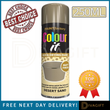 DESERT SAND MATT SPRAY PAINT 250ML AEROSOL FOR AUTO CAR LACQUER WOOD METAL NEW