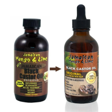Jamaican Mango & Lime Black Castor Oil Original 4oz, for Hair Growth, Vegan