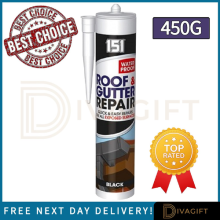 BLACK ROOF GUTTER LEAK SEALANT REPAIR WATERPROOF FOR EXPOSED SURFACES SEAL 450G