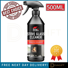 STOVE GLASS CLEANER SPRAY REMOVER STOVE GLASS SOOT GREASE TAR CLEANER NEW 500ML