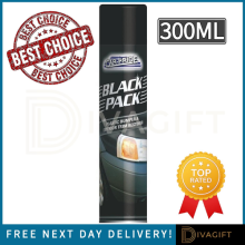 BLACK PLASTIC RESTORER BUMPER TRIM BACK TO BLACK SPRAY PLASTIC EXTERIOR 300ML