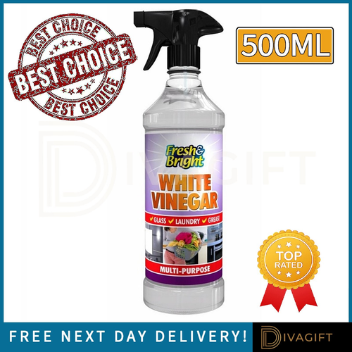 WHITE VINEGAR SPRAY 500ML CLEANER MULTI PURPOSE CLEANER WINDOWS NEW DEEP POWER