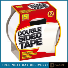 151 DOUBLE SIDED TAPE HEAVY DUTY CARPET ADHESIVE BONDING STICKY 48MM x 10M NEW