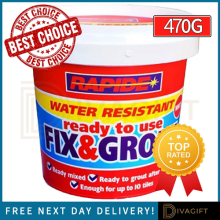 FIX GROUT TILE ADHESIVE INTERNAL USE IDEAL FOR SHOWERS WATER RESISTANT NEW 470G