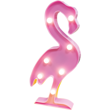 Flamingo LED Standing Light Pink Childs Room Home Night Light Battery Powered