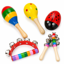 5PCS Maracas Set, Hand Shakers and Instruments for Music Activities