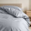 Imperial Rooms (2X Double, Silver Duvet Cover Set) Plain Microfibre Quilt Cover Sets Value Bundle Bedding with Pillowcases UK Sizes 3