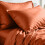 Imperial Rooms (2X Double, Rust Duvet Cover Set) Plain Microfibre Quilt Cover Sets Value Bundle Bedding with Pillowcases UK Sizes 2