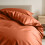 Imperial Rooms (2X Double, Rust Duvet Cover Set) Plain Microfibre Quilt Cover Sets Value Bundle Bedding with Pillowcases UK Sizes 3