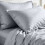 Imperial Rooms (2X Single, Silver Duvet Cover Set) Plain Microfibre Quilt Cover Sets Value Bundle Bedding with Pillowcases UK Sizes 2