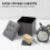 (Light Grey) Linen Storage Ottoman Folding Foot Rest Stool,38x 38x38cm 4