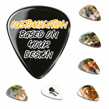 Nozn Custom Guitar Picks 5 Pack, Personalised Logo Photo Plectrums