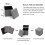 (Light Grey) Linen Storage Ottoman Folding Foot Rest Stool,38x 38x38cm 2
