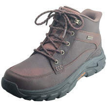 (12) Skechers Respected Orson Waterproof Mens Boots in Red Brown