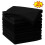 True Face (40 cm x 40 cm, Black - 10 Pack) Microfiber Cleaning Cloths 10/12 Pack Drying Towel 1