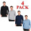 True Face (M, 4 Pack - Plain Assorted) Men's Long Sleeve Plain and Tipped Polo Shirt Top 1