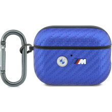 BMW M Carbon Metal Logo Case for AirPods Pro 3 Light Blue - BMAP326PCILB