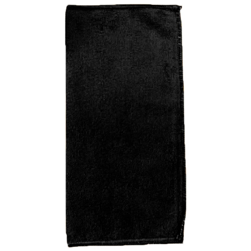 True Face (40 cm x 40 cm, Black - 10 Pack) Microfiber Cleaning Cloths 10/12 Pack Drying Towel 2