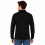 True Face (M, 4 Pack - Plain Assorted) Men's Long Sleeve Plain and Tipped Polo Shirt Top 9