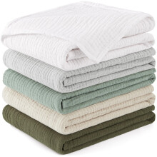 Susurration Muslin Cloths for Baby, 100% Cotton Baby Muslin Squares Cloths for Newborn Boy and Girl, Soft, Breathable and Extremely Absorbent Baby Mu