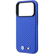 BMW M Carbon Printed Ring Case with MagSafe for iPhone 17/18 Pro Max 6.9" Blue - BMHMP18X26SWPCMBB
