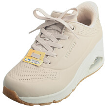 (5) Skechers Uno Wedge Hi Stride Womens Boots in Taupe