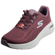(41) Skechers ARCH FIT EASY FLOW VEGAN Damensneaker in Burgundrot