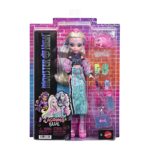 Monster High Lagoona -nukke lemmikkikalalla ja tarvikkeilla