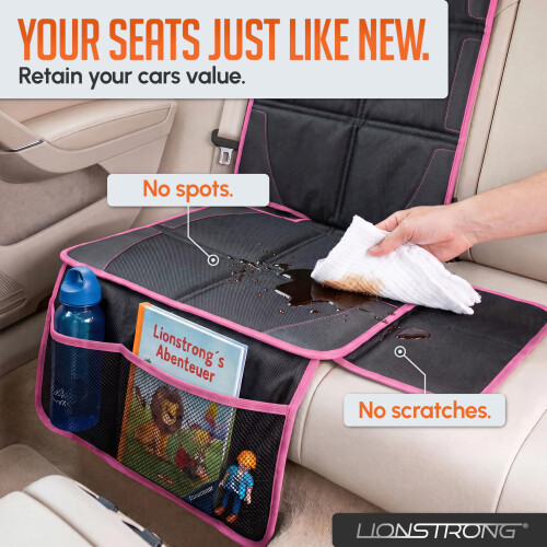 LIONSTRONG Car Seat Protector [ISOFIX COMPATIBLE] - pink 1
