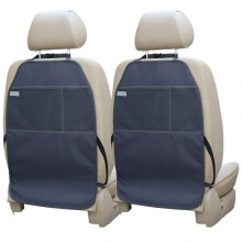 Viaviat Car Seat Protector Large Kick Mat 2 Pack Durable Water Resistant Auto Seat Back Covers with 2 Mesh Pockets Protection Against Dust Mud Scratc