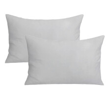 Baby Toddler Pillowcase, Plain Cot Bed Pillow Pair Cases 40 x 60cm, 2 Pack 100% Cotton Soft Pillow Cover for Boys & Girls Bedding, Kids Travel Pillow
