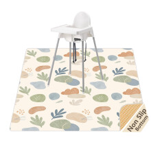 Splash Mat for Under High Chair, Waterproof Washable Highchair Splat Mat