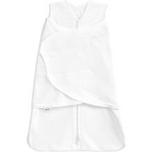 HALO Baby Sleeping Bag Swaddle | 1.5 TOG SleepSack | 100% Cotton, White Sleeping Sack For Newborn Babies | Easy Zip Access Nappy Change | Wearable Bla