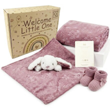 Baby Box Shop Baby Girl Gift Set, 4 Handpicked Newborn Baby Shower Gifts