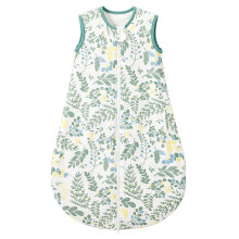 LULUMONKEY Baby Sleeping Bag 1.0 Tog 0-6 Months, 100% Cotton Newborn Sleep Sack Baby Wearable Blanket, Jungle