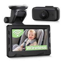 Wireless Baby Car Camera 1080P with 40H Battery Life & Auto Night Vision