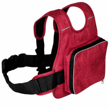Children's Motorcycle Safety Belts, red, Age 2-12 Children's Bicycle Rear Seat Belts Fall Protection, Motorcycle Children's Belt Baby Adjustable Refl