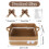 Lotvic Gift Basket, Hamper Kit, Rectangular Empty Hamper Basket with Cellophane Bags and Pull Bows, Rope Gift Baskets with Handles, Woven Gift Basket 4