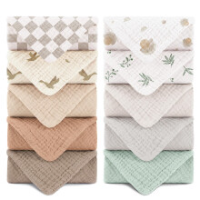 Susurration Muslin Cloths for Baby, 100% Cotton Baby Muslin Squares Cloths for Newborn Boy and Girl, Soft, Breathable and Extremely Absorbent Baby Mu