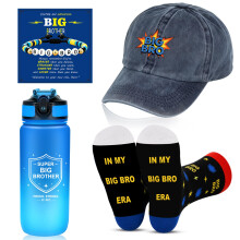 EccoCove Big Brother Gifts for Boys - 4 Pcs Gifts Set for New Big Brother
