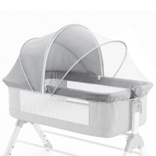 Mosquito Net for Cot, Universal Cat Net for Next to Me Crib, Light Gray