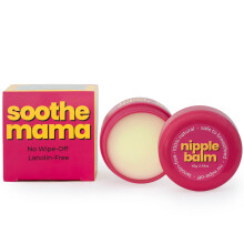 Nipple Balm for Breastfeeding – 100% Natural, Lanolin-Free Nipple Cream – No Wipe-Off Needed, Safe for Baby & Mum – Soothe Mama, 45g