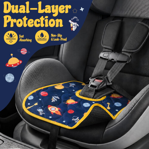 2 Pcs Potty Training Car Seat Protector Waterproof Liner for Toddlers 2
