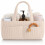 APYFID Nappy Caddy, Portable Diaper Basket with Sturdy Handle (Beige) 1
