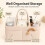 APYFID Nappy Caddy, Portable Diaper Basket with Sturdy Handle (Beige) 3